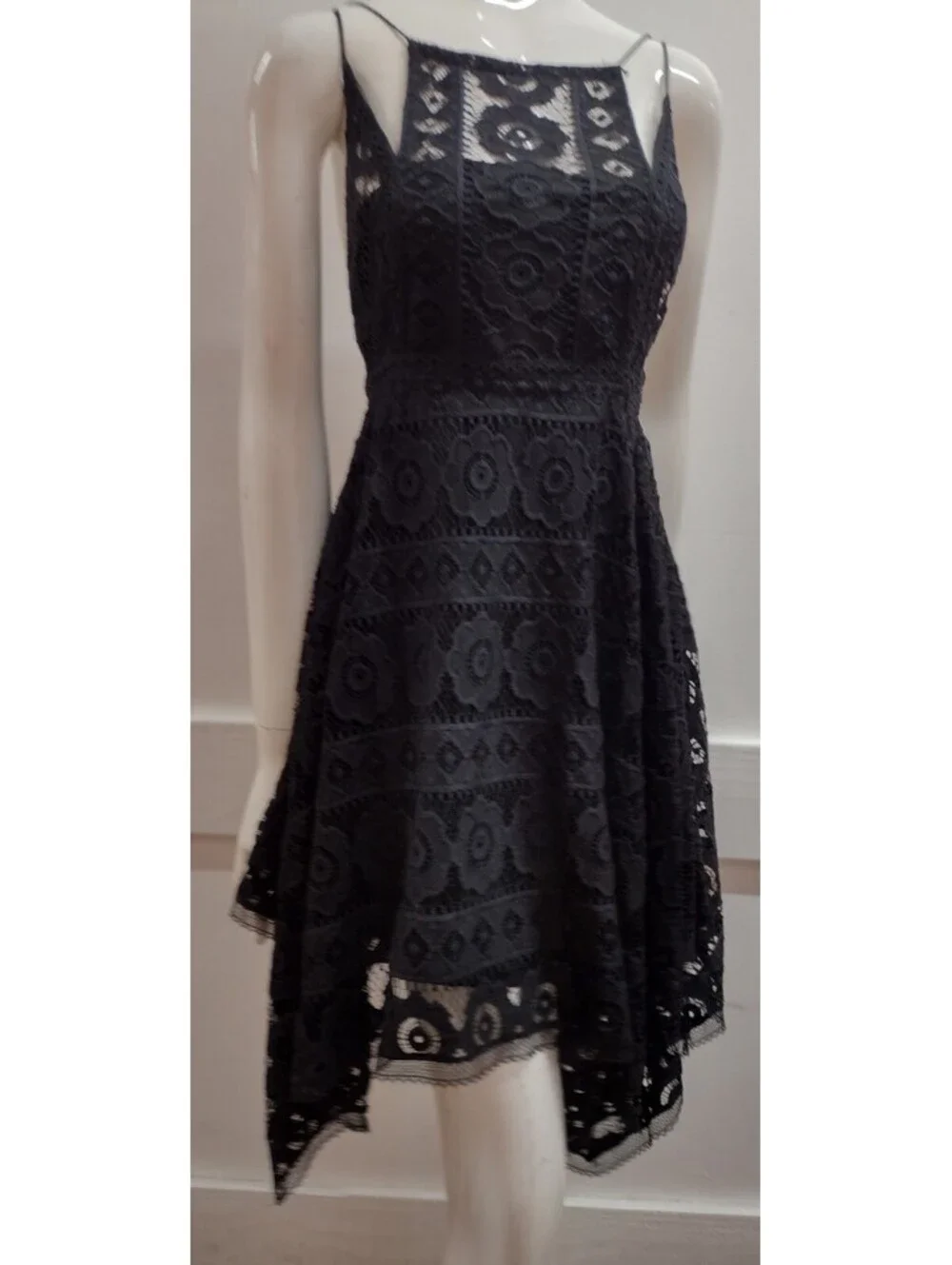 FREE PEOPLE Black Backless Party Sexy Dress Sundress Kierchief Size 2 S TAG 128$
